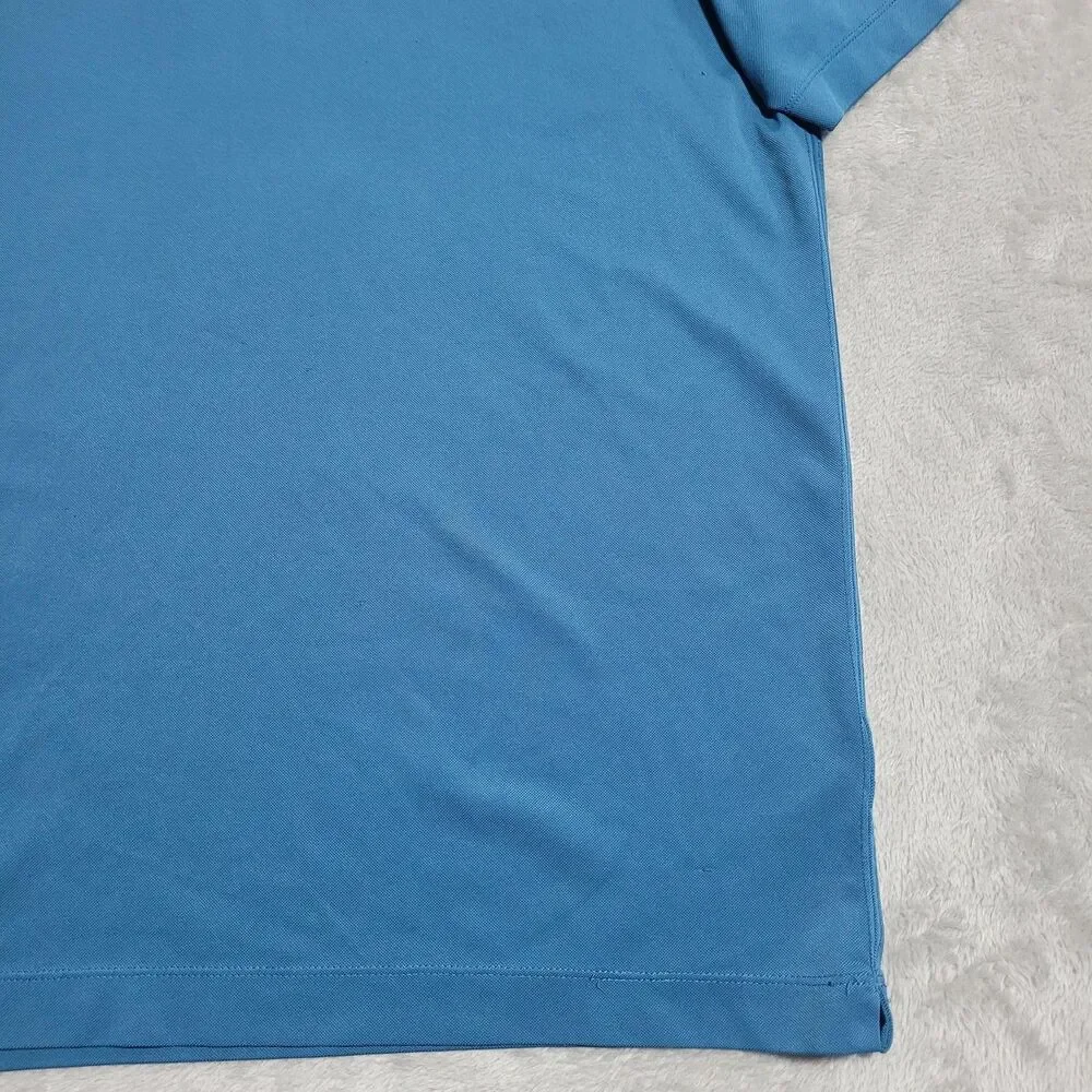 Nike Dri-FIT Golf Polo Shirt Mens Large Blue Chevron Performance - Picture 5 of 11